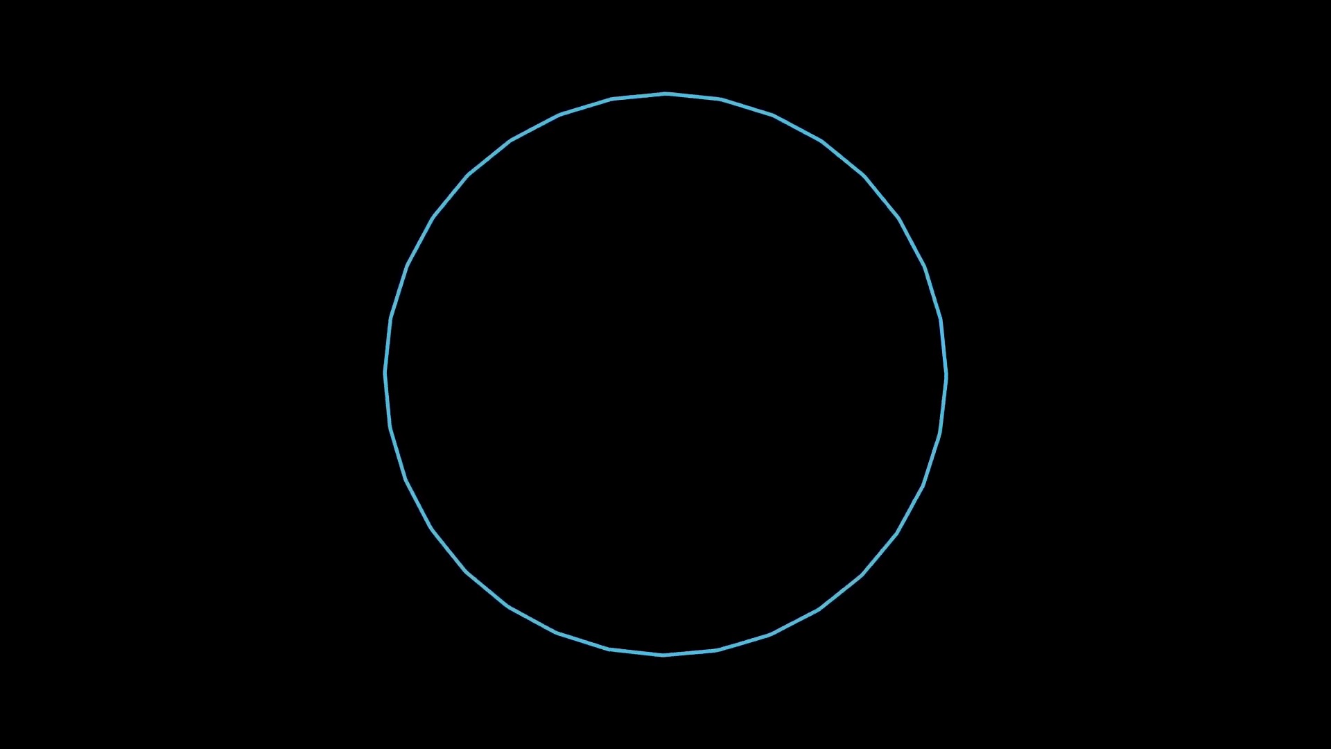 Regular polygon to circle