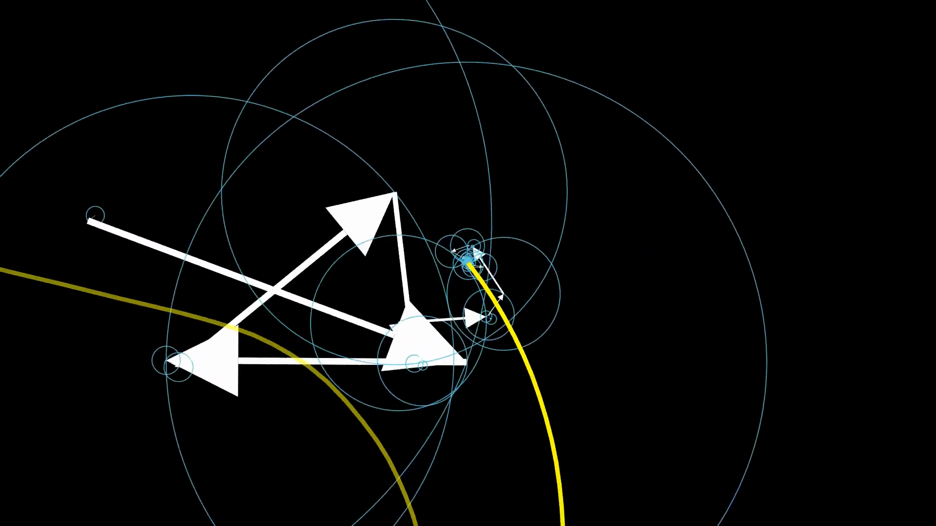 Single path with zoom Fourier drawing